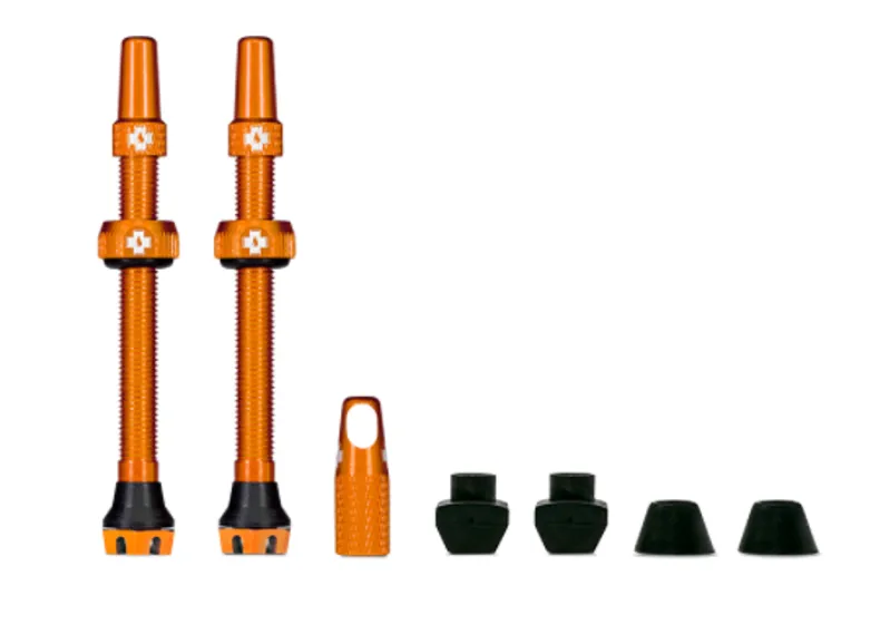 Muc Off Tubeless Valve V2 80mm Orange Aluminium 